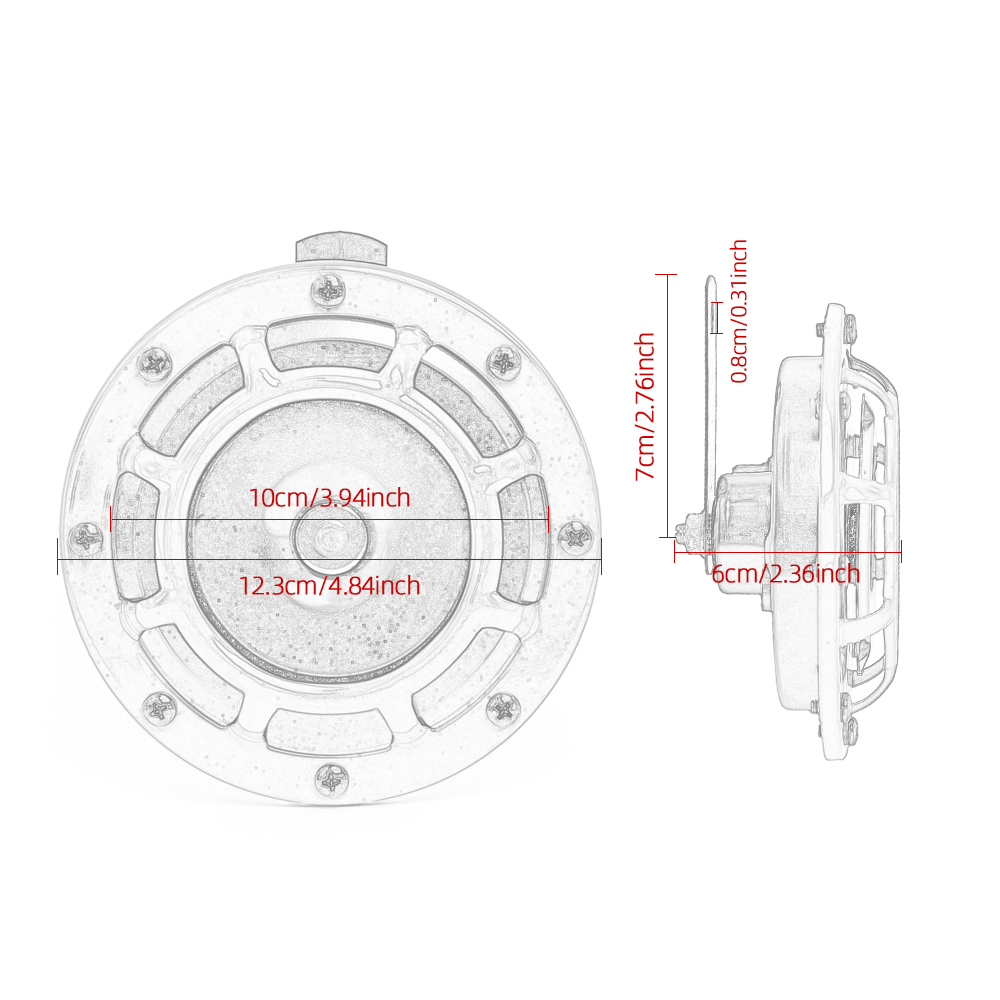Car Horn 12V 110DB Super Loud  - Emergency Whistle Loud 评论和价格