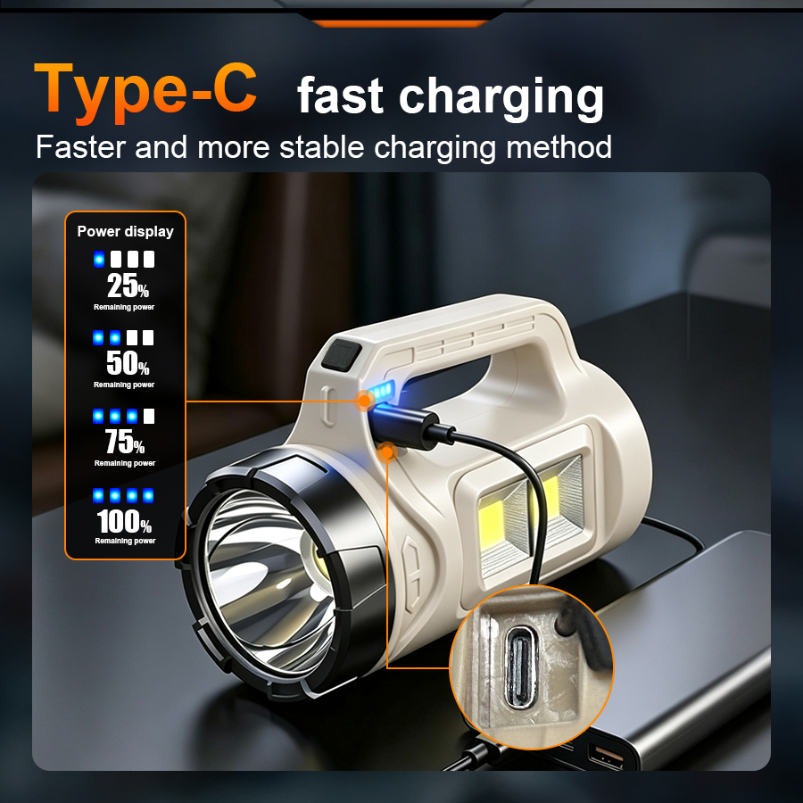 Multiscene Handheld LED Torch  - Solar Emergency Charger 评论和价格