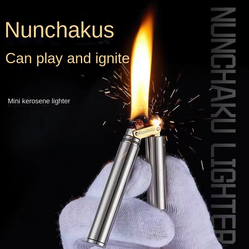 Compact New Brass Lighter Wind - Fire Starting Kit 评论和价格