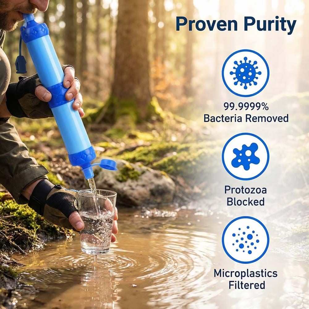 Mini Mini Water Filter Straw P - Water Purification Straw 评论和价格