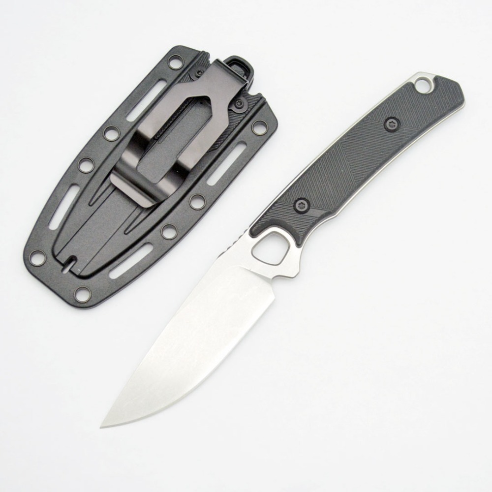 2048 EDC Straight Knife Black  - Bushcraft Knife Fixed 评论和价格