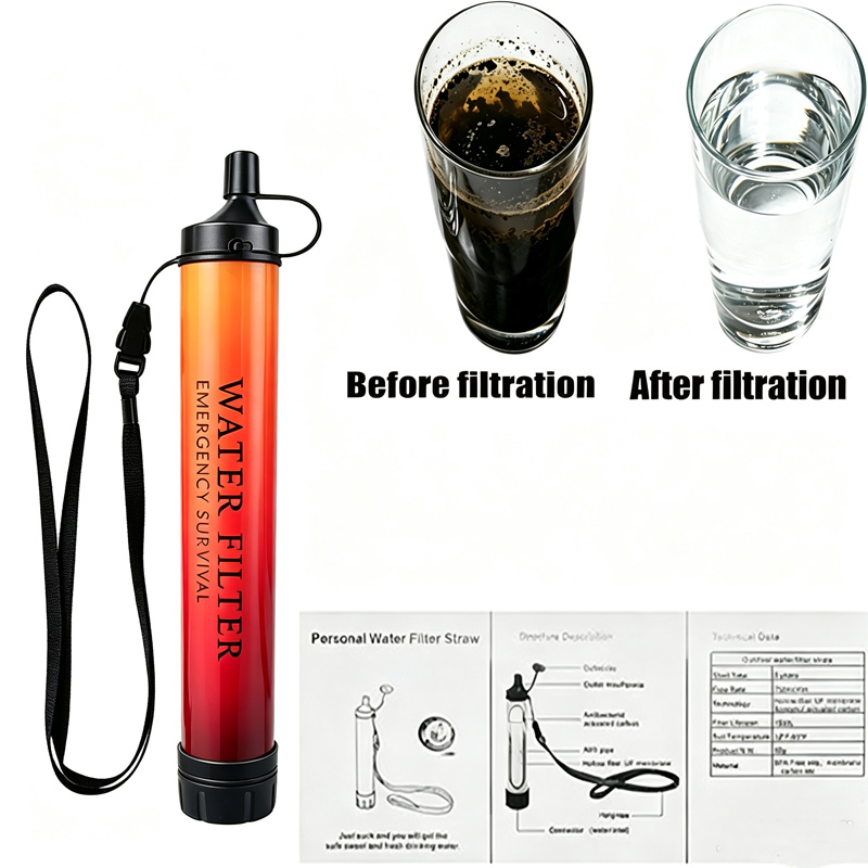 Outdoor Emergency Survival Wat - Water Purification Straw 评论和价格