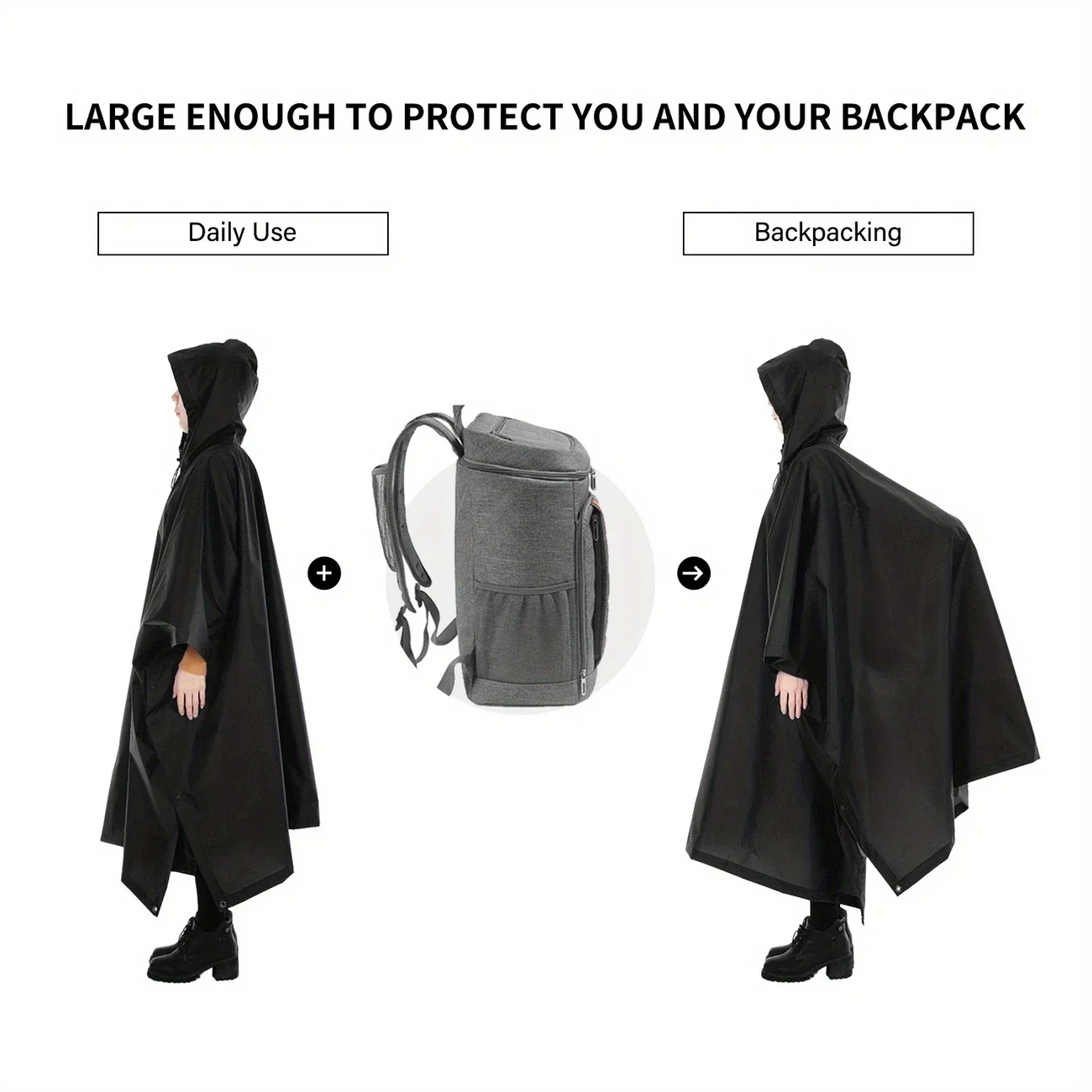 2026 For Camping Hiking 3-in-1 - Emergency Poncho Rain 评论和价格